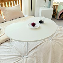 도레미테이블 접이식 좌식 1인용 거실 소파 식탁 미니 컵홀더 밥상 테이블, 기본형, 아이보리