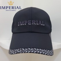임페리얼 골프웨어 남성 20FW 로고 자수 챙끝 패턴 포인트 골프 캡 모자 볼캡 IAAW303, 블랙BK