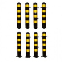 일자형 스틸 볼라드 165 x 1200mm, 앙카식(H1100) 고리상하2개