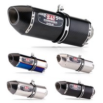 범용 오토바이 yoshimura r77 수정 배기 파이프 탄소 섬유 머플러 소음기 슬립 온 db 킬러 for pcx nmax tmax xmax, 유형 c3, 1개