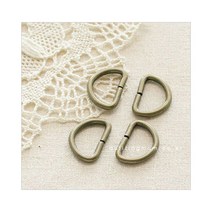 퀼팅맘 가방장식 악세사리 연결고리 O D링 키링 키홀더모음, D링 [앤틱] 12mm (30개)