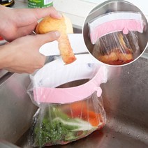 원터치 음실물 쓰레기통 싱크대 휴지통 음식물 깔끔 처리통 잔반 짬 음식물통 정리