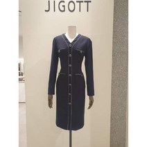 [JIGOTT]지고트 JL3E0OP02 버튼 포인트 H라인 원피스