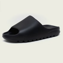 이지 슬라이드 슬리퍼 연예인 쿠션 실내화, 블랙 + 36