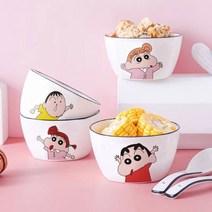 짱구식기세트 풀세트 귀여운 캐릭터 굿즈 그릇 밥그릇, 6인치원형그릇