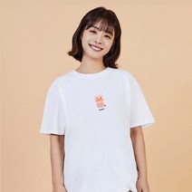 키밍 돼지 포인트티셔츠 여름데일리코디 귀여운티