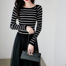 요모조모 2397 스트라이프 튤 스커트 원피스