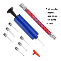 10PCS 볼 스마트 에어 펌프 타이어 전동 에어샥 세트 핸드 팽창기 휴대용 공기 호스와 도구를 팽창, Ball Pump Set|미국