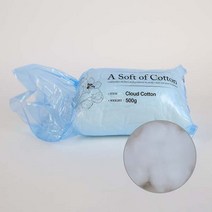 [앵콜스] 고급 인형 구름솜 (1kg / 500g) 인증된 안전한 인형솜, 고급 구름솜 500g (파란봉투)
