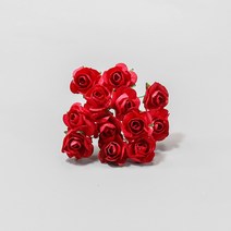 종이장미 빨강 144송이 1봉 1.5X7cm 공예 재료