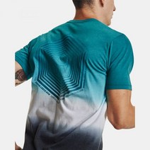 맨즈 UA 언더아머 언더아머 런 애니웨어 숏슬리브 반팔티 - Cerulean/White 1370329-452