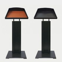 아크릴 메뉴판거치대 안내간판장착 텍스타일 480MM 스탠드연설대 정보안내판, 브라운