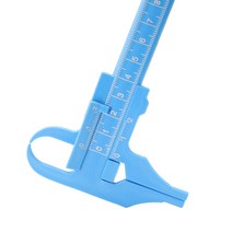 버니어 켈리퍼 블루 눈금자 측정 도구 게이지 0-100mm 1 개, 한개옵션0