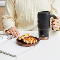 빈플러스 보온보냉 캠핑 홈앤아웃 스텐 텀블러 530ml 600ml, 빈플러스 홈카페 더블월 핸들 텀블러 600ml