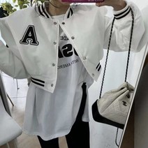 항공 점퍼 크롭 여성 봄 간절기 가을 (2color)