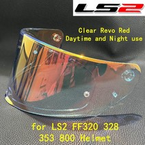 ls2 ff320 328 353 800 ls2 헬멧 교체 기어 용 헬멧 렌즈 ce 승인 헬멧 실드, 클리어 레보 레드