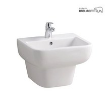 CL-357/CL357/세면기/세면대/언더볼/탑볼형/평면붙임형/대림바스/대림세면기/원홀/쓰리홀/부속일체/부속포함, 자동, P자트랩 (벽배수), 대림정품폽업/트랩