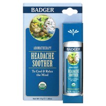 Badger Company 아로마테라피 두통 진정제 페퍼민트 & 라벤더 17g(0.60oz)