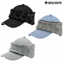 데상트 남성 겨울 골프웨어 이어 귀도리 워머 캡 겨울모자 D기가바이트UJC06W 워머탈부착, 그레이