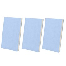 노암(NOAM) 심플 가죽 노트 3개입 SET, B5, 블루