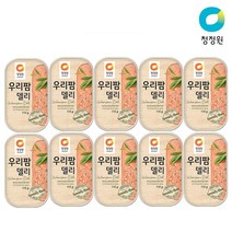 청정원 우리팜 델리 햄통조림, 115g, 10개