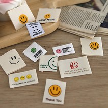 릴리패브릭 [면라벨] 스마일 시리즈 D0055 11종, 6. 끼움라벨-스마일 핸드메이드 A타입