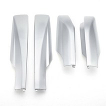 익스테리어용품 자동차고무몰딩 카풍차단 사이드스커트 소음차단 루프박스 용 자동차 지붕 랙 커버 바 레일 엔드 쉘 캡, 은