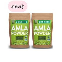 [FGO]-M2-FGO ORGANIC AMLA POWDER 암라 가루 226g 암라비타민C USDA 오가닉 인도 암라가루[[2통]], 2개