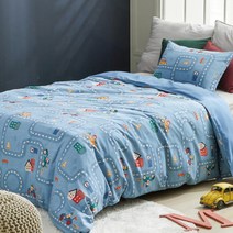 [키즈돔] [침대] 레이스 면모달 차렵이불+베개커버