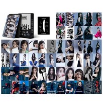 55 PCS/Set 아이돌 Aespa GI-DLE Lomo 카드 ITZY Photocards BP IVE Kep1er 레드 벨벳 Stayc 새 앨범 Photocard, [17] LESSERAFIM