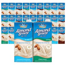아몬드브리즈 언스위트 오리지널 대용량 950ml x 5 10개 190ml 프로틴 바나나, 아몬드브리즈 190ml 오리지널(24