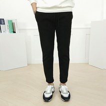 로니제이 남자 빅사이즈 양기모 데일리 워싱 면 스판 밴딩 슬랙스