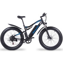 San Milo-MX03 산악 오프로드 전기 자전거 스노우 48V1000W 리튬 배터리 4.0 팻 타이어, 01 Black, 한개옵션1