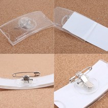 옷핀 집게 명찰 약사 네일샵 작업복 미용실 카페 네임텍 아크릴 네임판 병원 네임택 꽂이 이름표 직원 회사 이름 케이스 홀더 포켓 의류 교체형