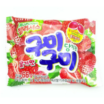 롯데제과 구미당기는 구미 딸기맛 젤리, 66g, 23개