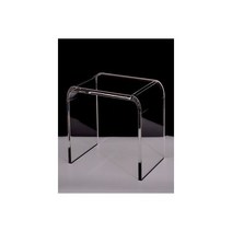 투명 아크릴 테이블 사이드 침대 거실 노트북 베드 트레이 보조 미니, 투명 아크릴 테이블 사이드 테이블 침대 거실 노트북 베