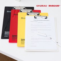 시스맥스 클립보드 판때기 메뉴판 카페 메뉴 디자인 제작 만들기 미용실 결재 판 결제 서류 결혼식 방명록 셀프 꽂이 케이스, 빨강