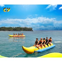 플라잉보트 바나나보트 홍천 수상스키 해수욕장 대형튜브, 핑크1열5인용바나나보트