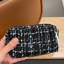 다으니 가방속소품 정리 메이크업 화장품파우치, 검정, 1개, 검정