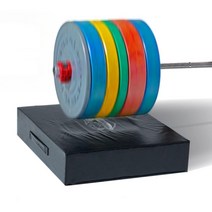 데드리프트 쿠션 소음방지 매트 바벨 방음 패드, 블랙 50x50x15 (10kg)