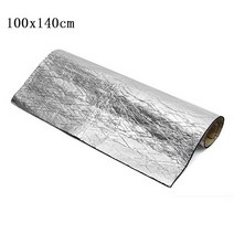 스테빌라이저 부싱 카프론트후드 엔진 방음 매트 커버 자동차 사운드 데드너 소음 보닛 절연 데드닝 후드 방화벽 열 알루미늄 폼 스티커, 금