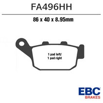 EBC 16- SV650 리어 브레이크패드 FA496HH