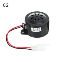 성인세발자전거 미니 12V/60V 1.5A 오토바이 전기 세발 자전거 반전 경적 키트 라운드 시끄러운 범용 신호, 02 2, 한개옵션1