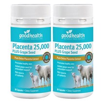 굿헬스(Good Health) 굿헬스 양태반 25000 + 포도씨추출물 60캡슐 X 2개, 120캡슐, 1세트