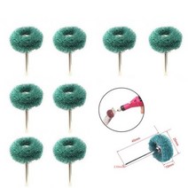 드러멜 드레멜 다용도조각기 미니 드릴 연마 브러시 2.35mm 생크 나일론 버핑 휠 Dremel 로타리 핸드 툴 액세서리 세트 녹 제거제 50 피스, 01 green_05 30pcs
