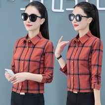 체크 긴팔 셔츠 하늘비즈 A25 F864F682