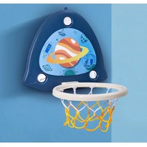 Vkkn 가정용 접이식 실내걸이 농구대 유아 3in1 멀티 농구대, 다트블루