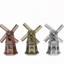 쭈bapha_네덜란드 풍차 빈티지 엔틱모형 건축물미니어쳐 장식 미처품 미쳐품 인테리어소품 장식품 미쳐♥LtMS, ♥LtMS실버메탈