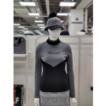 볼빅 여성 터틀넥 리본포인트 티셔츠 VLTSLA04 MG(그레이)122600