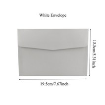생일축하카드 팝업카드 메세지 세트 레이저 컷 결혼식 초대 카드 인사말 카, 28 Only White Envelope